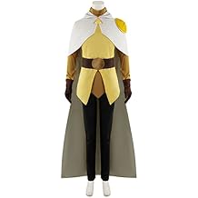 RocailleCos The Owl House Hunter Cosplay Golden Guard Costume with Cloak Outfit Suit for Men
