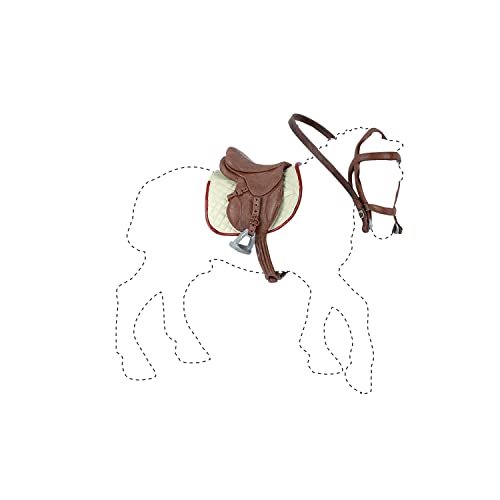 Papo - Accessoires Cavalier Jouet Enfant - 3 Ans + - Collection Monde Équestre - Jeu Créatif Tapis De Selle Étriers Rênes - Idée Cadeau Jouet Fille Garçon