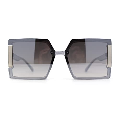 SA106 Womens Rimless Mod 90s Squared Butterfly Designer Sunglasses2
