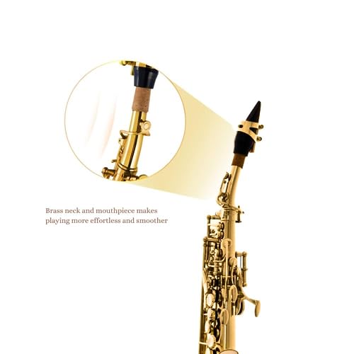 Saxofone HARMONICS Soprano Reto Bb HST410L Laqueado