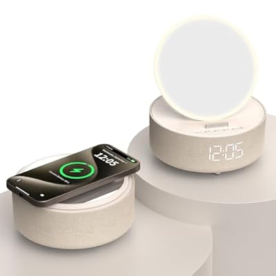 COLSUR Bluetooth Speaker Alarm Clock, Digital, ...