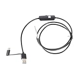 3,9-mm-Endoskop-Inspektionskamera, HD-Pipeline-Kamera mit 6 LED-Leuchten, IP67 Wasserdicht, Typ-C-Schnittstelle, 1m Kabellänge, für Automobilindustrie und Wartung
