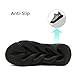 DLWKIPV Men Running Shoes Men's Tennis Shoes Lightweight Breathable Fashion Sneakers Non Slip Workout Gym Shoe for Running Black Size US 8