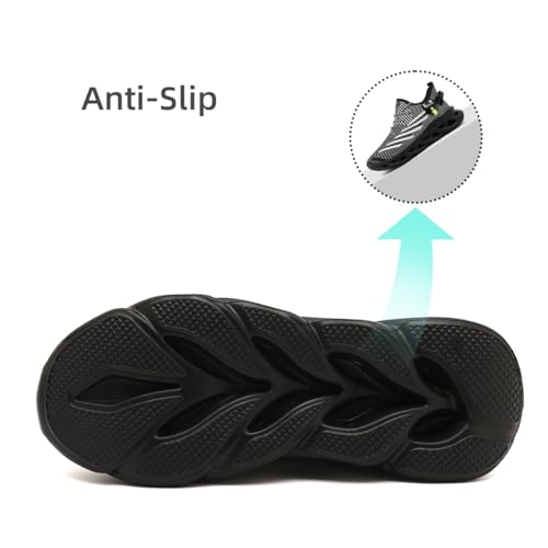 Men Running Shoes Men's Tennis Shoes Lightweight Breathable Fashion Sneakers Non Slip Workout Gym Shoes for Running Black3