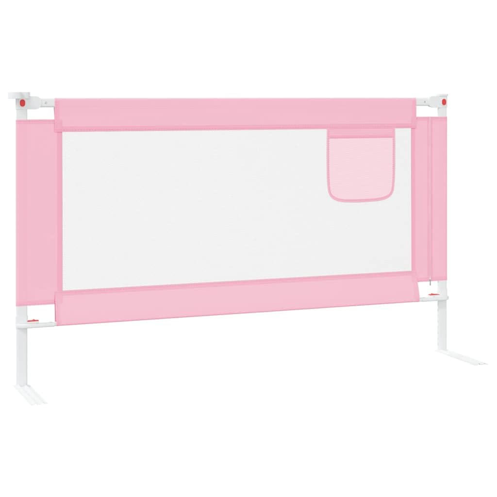 INLIFE Kleinkind-Bettschutzgitter Rosa 140x25 cm Stoff,Baby & Kleinkind,Babysicherheit,Baby-Bettschutzgitter,Rosa,2.71 KG,10201