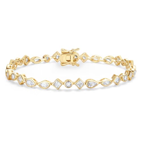 FANCIME Lumina Trio Tennis Bracelets 925 Sterling Silver 3mm Geometric Bracelet Charm Fine Jewelry Birthday Gifts for Women 7