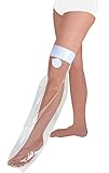 Reutilizables. Protector de plástico para pie flexible transparente que protege el cuerpo de salpicaduras de agua.