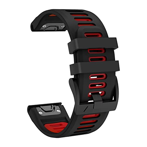 ISABAKE Sport Armband Kompatibel mit Fenix 6/Fenix 7/Fenix 5/Fenix 5 Plus/Forerunner 935/Forerunner 945/Approach S60/Quatix 5 Smartwatch Ersatzarmband,QuickFit 22mm Silikon Sport Uhrenarmbänder Cover