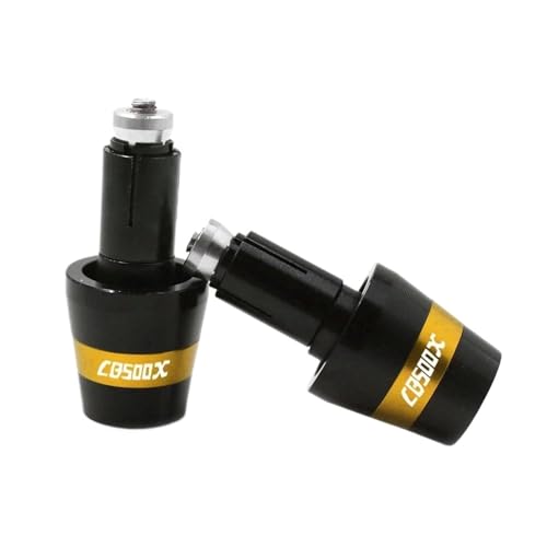 Bouchons de guidon de moto pour CB500X - Embouts lourds jaunes