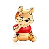 MITSOKU 925 Sterling Silver Charms for Bracelets Necklaces Bear Cute the Pooh Dangle Pendants Beads Charms Jewelry Gift for Women