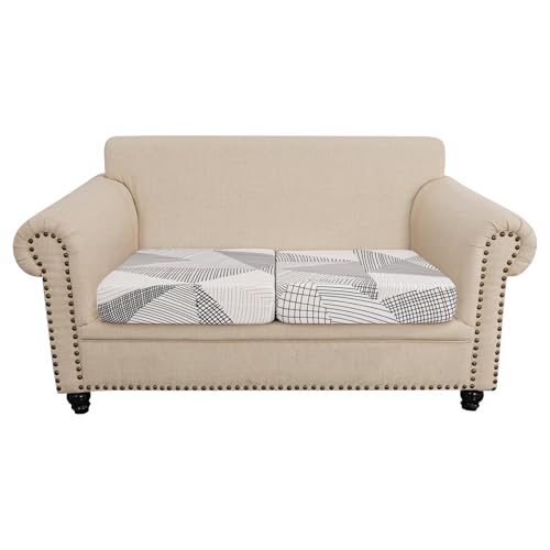 FORCHEER Waterproof Patio Cushion Covers, Floral Printed Stretch Outdoor Cushion Covers for Patio Furniture, Wicker Chair Cushion Covers Set of 2 - Thumbnail 5