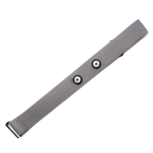 FITCENT Correa de repuesto para monitor de frecuencia cardíaca, cinturón de sensor de frecuencia cardíaca compatible con Polar H10 Wahoo Tickr Coospo Powrlabs Moofit Fitcent (gris)