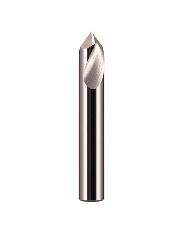1 szt. HRC58 2-ostrzowy węglik wolframu do frezów fazujących ze stopu aluminium CNC Mechaniczne narzędzia do obróbki fazującej(12x12Dx100Lx90 Angle)