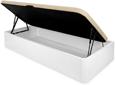 DUÉRMETE ONLINE - Canapé Abatible Lateral Blanco 90x190 cm, Gran ...