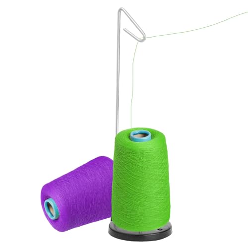 Generisch Soporte para carretes de hilo | Soporte de bobina individual para hilo de coser con base | Soporte portátil para máquinas de bordar, serger, acolchar y coser
