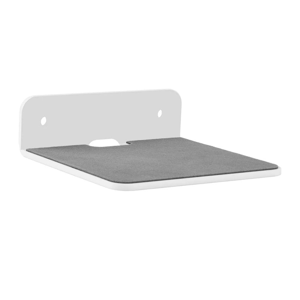 Nvanvmm Wall Mounted Holder Multifunctional Portable Speaker Wall Shelf for Webcam Cell Router Speaker White