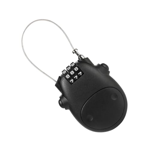 Candado con cable para casco, candado portátil para motocicleta - Candado para equipaje - de combinación de contraseña de 3 dígitos para bicicleta de equipaje