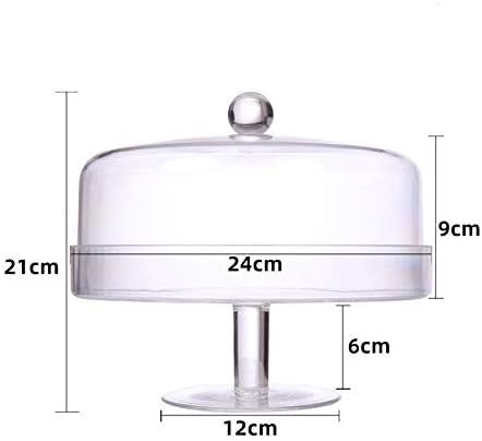 Z W Dong 透明なケーキスタンド 多機能創造的なデザートテーブルアンチ秋プラスチックケーキドーム結婚式のテーブルデコレーションプレート ケーキスタンド Size 34 21cm B0tk7s 6 035円