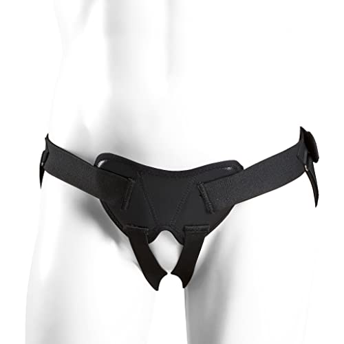 Champion Hernia Belt, Single or Double Herniation Pad, Adjustable Compression Support, Black, Small