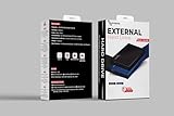 SUHSAI 500GB External Hard Drive USB 3.0 – Portable External HDD for Mac, Laptop, PS5, PC – External Hard Disk Drive for Backup, Photo Storage, Data Transfer, Gaming, Extended Storage – Black - Image 7