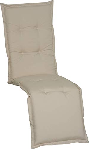 Preisvergleich Produktbild Beo Saumauflage Nizza, Relaxliegen, 170x52x7cm - hell beige wasserabweisend