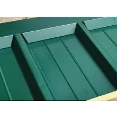 FT METALLI - SEMICOLMO FUSTELLATO - Lamiera Grecata - Copertura Tettoia per Esterno - compatibile solo con le nostre lamiere - Verde Muschio - L 2170 mm - l 416mm