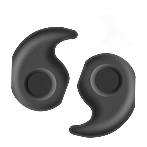 YR Anti-Slip Eyeglasses Temple Tips Sleeve Retainer, Stretchy Comfort Silicone Glasses Ear Grips Retainer For Eyewear Sunglass Reading Glasses, 10 Pairs, Black