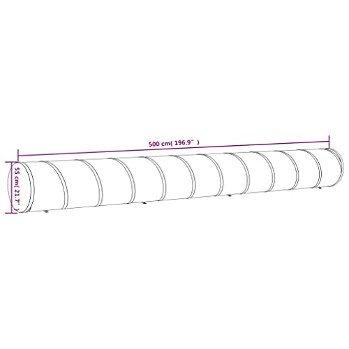 Túnel para perros resistente a la intemperie Mangloder plegable de 5 metros 8