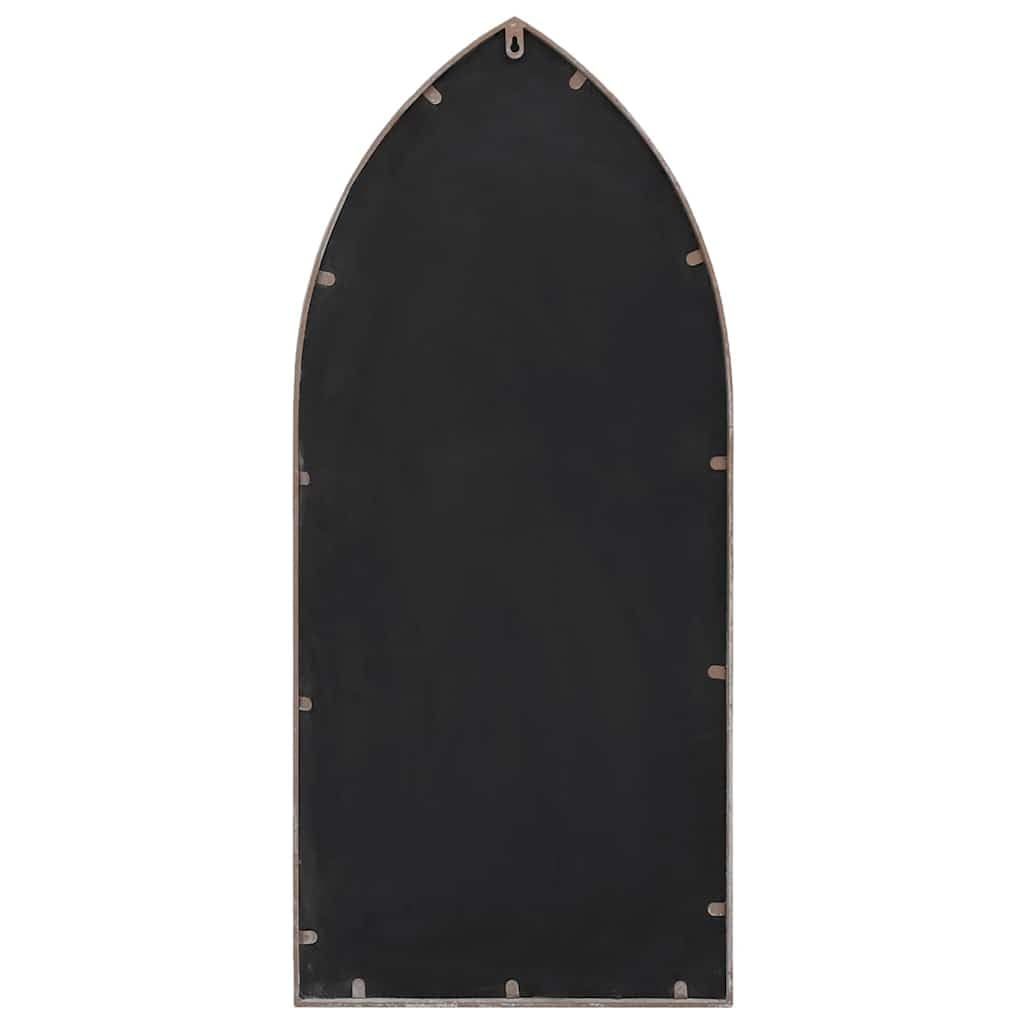 Miroir de jardin sable 70 x 30 cm fer effet rouille décoration