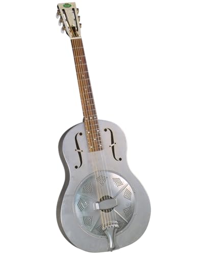 Regal RC-43 Metal Body Triolian Guitar - Antiqued Nickel-Plated Steel