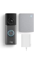 Ring Wired Video Doorbell 4K Pro Plug-In + Chime (3rd Gen) | Smart Doorbell Camera with Retinal 4K, up to 10x Enhanced Zoom | Wide Field of View | 30-day free trial of Ring Protect Plan
