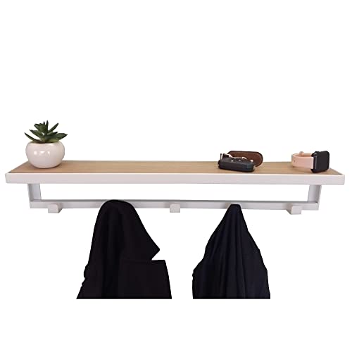 Cabideiro Strassis Design SD-3504 Metal e MDF Cor: Branco