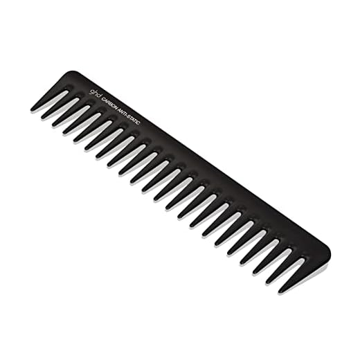 ghd the comb out - peine de púas anchas Negro