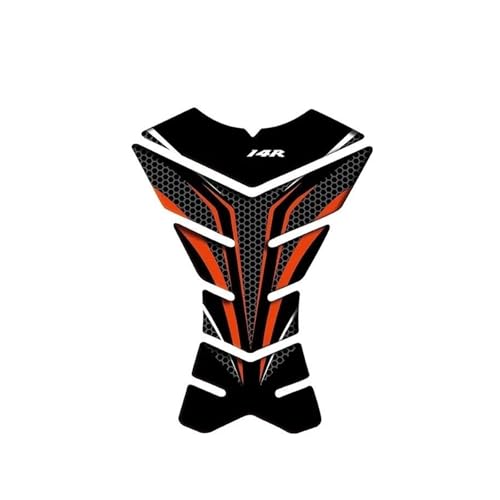 Protege reservoir moto anti-rayures pour ZX14R orange avec adhesif puissant