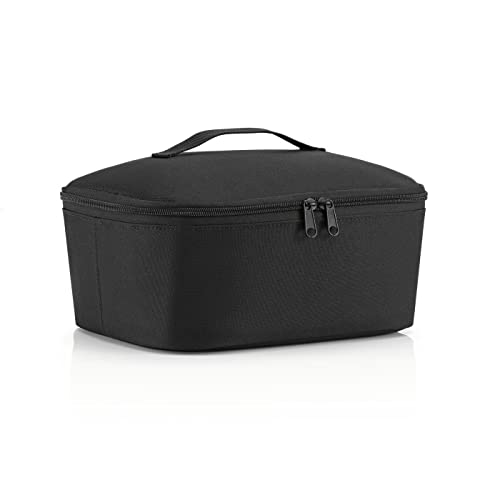 reisenthel coolerbag M pocket - Borsa Termica Realizzata con Bottiglie in PET Riciclate, Adatta per Spesa o Pranzo e Snack in Viaggio, Tessuto Idrorepellente, 4,5 L, Nero