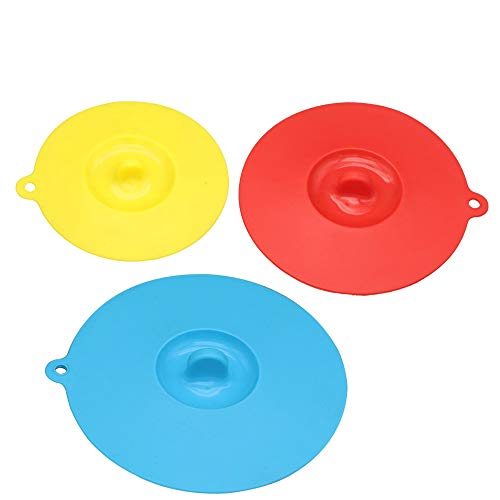 Jolie Premium Silicone Lids - Set of 13 Silicone Stretch Lids (w special XXL size), 3 Suction lids and Silicone Reusable Straws - Reusable Silicone Food Covers for Bowls and Containers - Thumbnail 4