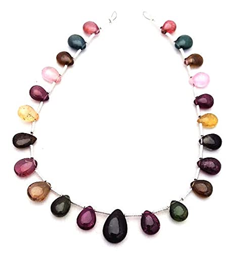 Tourmaline en fil de perles poires lisses pour créer vos propres bijoux bohèmes chics