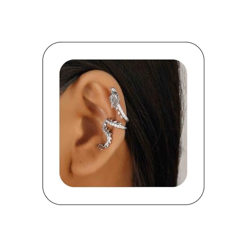 Ya en mundofriki.es: Allereya Pendientes de la oreja del dragón gótico Pendientes de dragón plateado Pendiente de los dragones de cristal Dragones de cartílago Joyería de arete(plata a la izquierda)