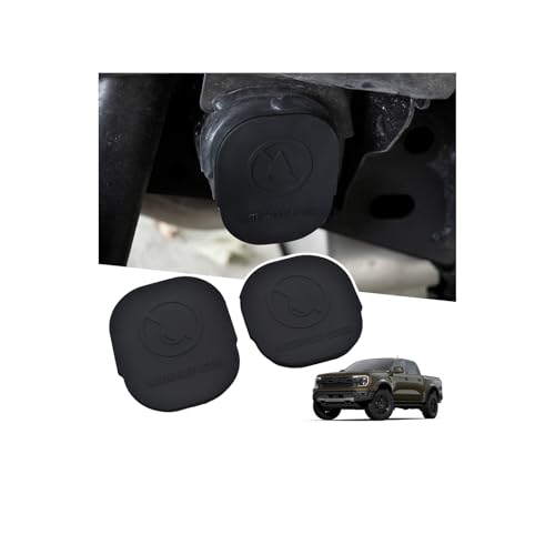 2pcs Silicone Car Frame Tube Hole Plugs for Ford Ranger 2023 2024 2025 Waterproof Frame Holes Cap Ford Ranger T9 Accessories Rear Wheel Well Cover Anti-Layer Sandproof Critter Defense