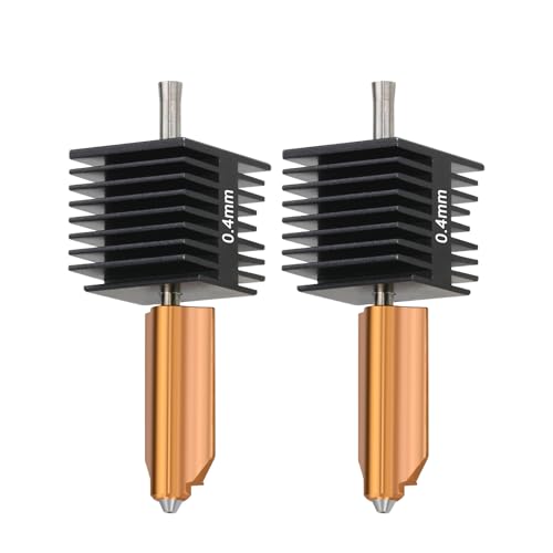 olzzdda Ad5x 2 pcs 0.4mm Hotend Dedicated New Reinforced Nozzle Hot End 0.4 Ad5x Extruder Ad5x Hot End 3D Printer Access
