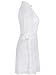 Simplee Women's Half Sleeve Elegant Hollow Out Party Lace A Line Mini Dress Gown, White, 10, X-Large