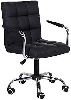Haluoo Office Chair Rolling Lift Desk Chair with Backrest & Armrest Swivel Work