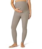 Beyond Yoga Women's Spacedye Love The Bump Maternity Pocket Midi Legging, Birch Heather, Medium