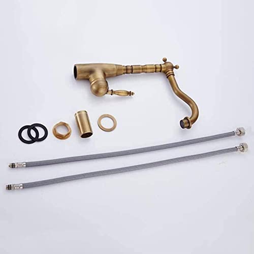 Mitigeur lavabo avec bec pivotant à 360° et double commande thermique - 8