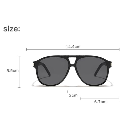 Trendy Oversized Pilot Sunglasses Women Men Gradient Blue Brown Sun Glassses Shades UV400 Trending Men Punk Shades4