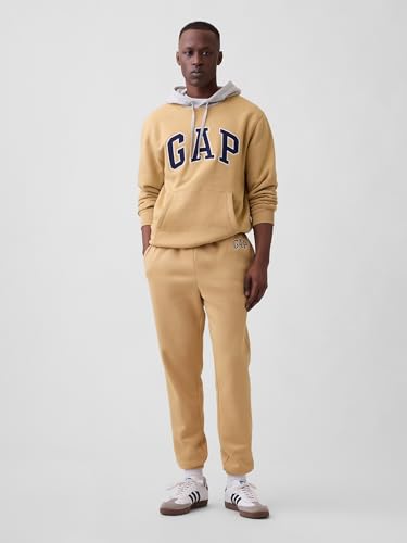 Image of Gap Men Embroidered Standard Fit Ankle Length Joggers