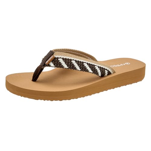 Ampeo Women's Arch Support Flip Flops Comfortable Casual Summer Beach Thong Sandals