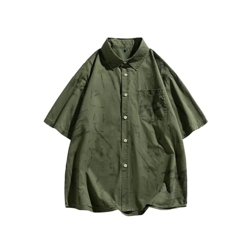Chemise hawaïenne rétro pour homme, coupe ajustée surdimensionnée et imprimé vintage