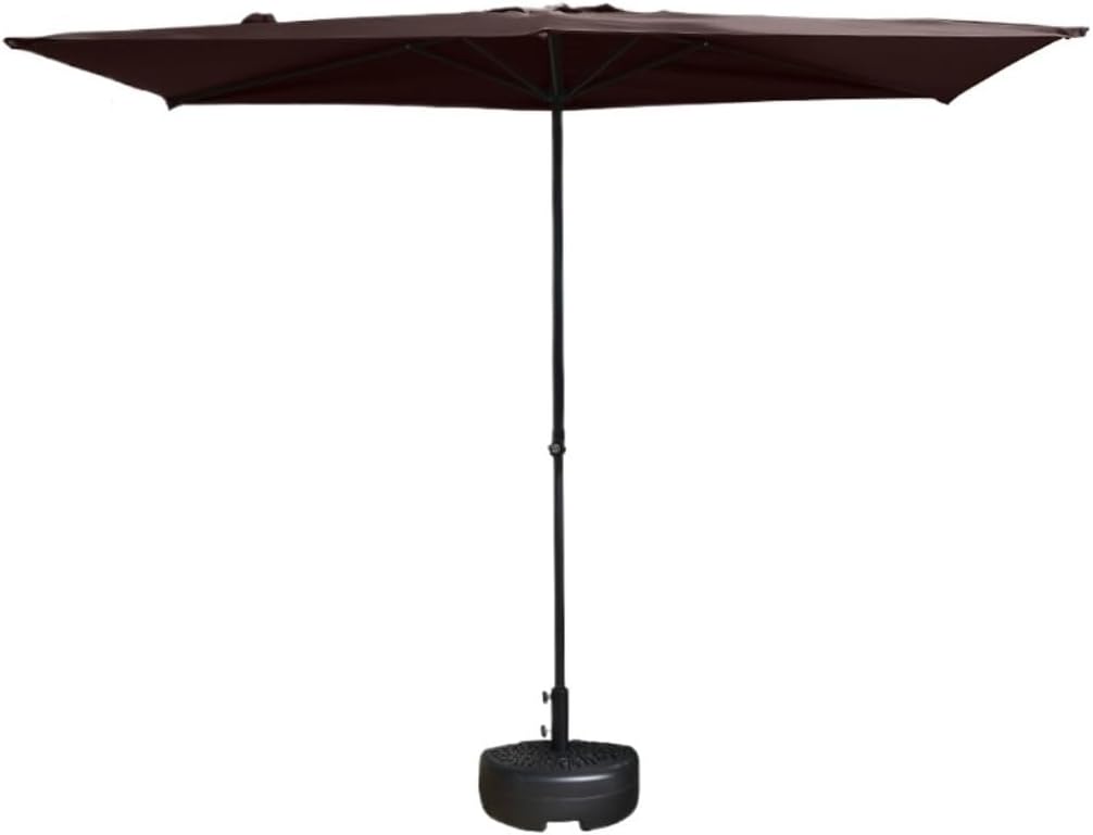 Outdoor Parasol Outdoor 8.2ft/250cm Patio Umbrella Beach Umbrella with Lift Button Market Umbrella with Base Patio Garden Umbrella(C-250cm/8.2ft)
