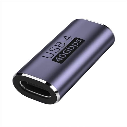CLUSPEX USB C Coupler, USB Type C Female to Female Adapter Extender Compatible with Thunderbolt 4/3 Support up to 40Gbps Data Transfer, 100W Power Delivery and 8K@60Hz Video Pass Through
